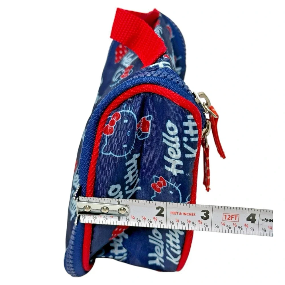 Sanrio‎ Smiles Hello Kitty Navy Red Travel Organizer Hang Up Pouch Makeup Bag